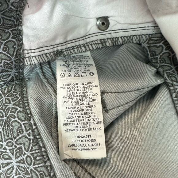 Prana Silver Spain Kara Skinny Pants Kaleidoscope Women’s Size 2/26 - Picture 7 of 10
